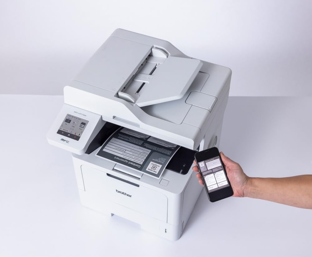 Brother MFCL5710DN, Impresora multifunción láser Monocromo 4 en 1, de Uso Profesional, con dúplex automático en Todas Las Funciones y Tarjeta de Red,