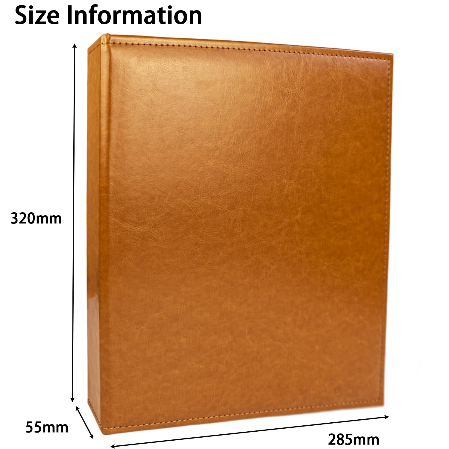 A4 3-Ring Currency Collection Album Premium PU Leather - Image 4