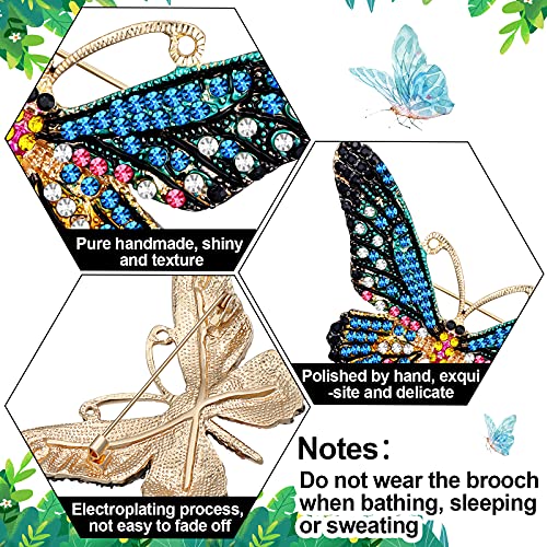 Junkin 12 Pcs Women Brooches Bulk Set Rhinestone Pin Crystal Vintage Christmas Brooch Retro Pin Gifts for Women Girls3