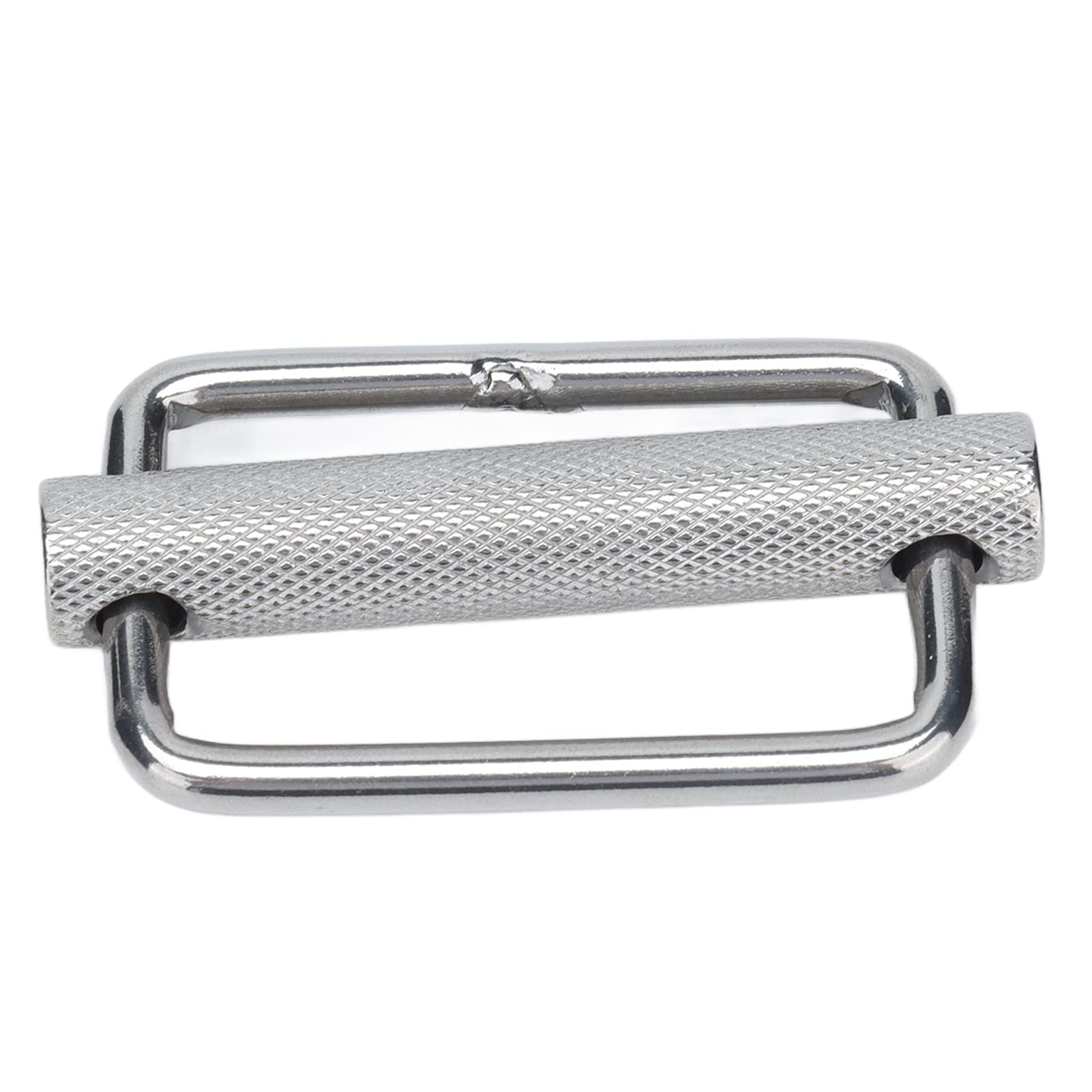Fibbia Scorrevole in Acciaio Inossidabile 2 Pezzi 316, Fibbie per Cinture a Rulli Zigrinate Regolabili Rettangolari per Cinghie, Cinturini con Fibbia, Collari per Cani (25 mm)