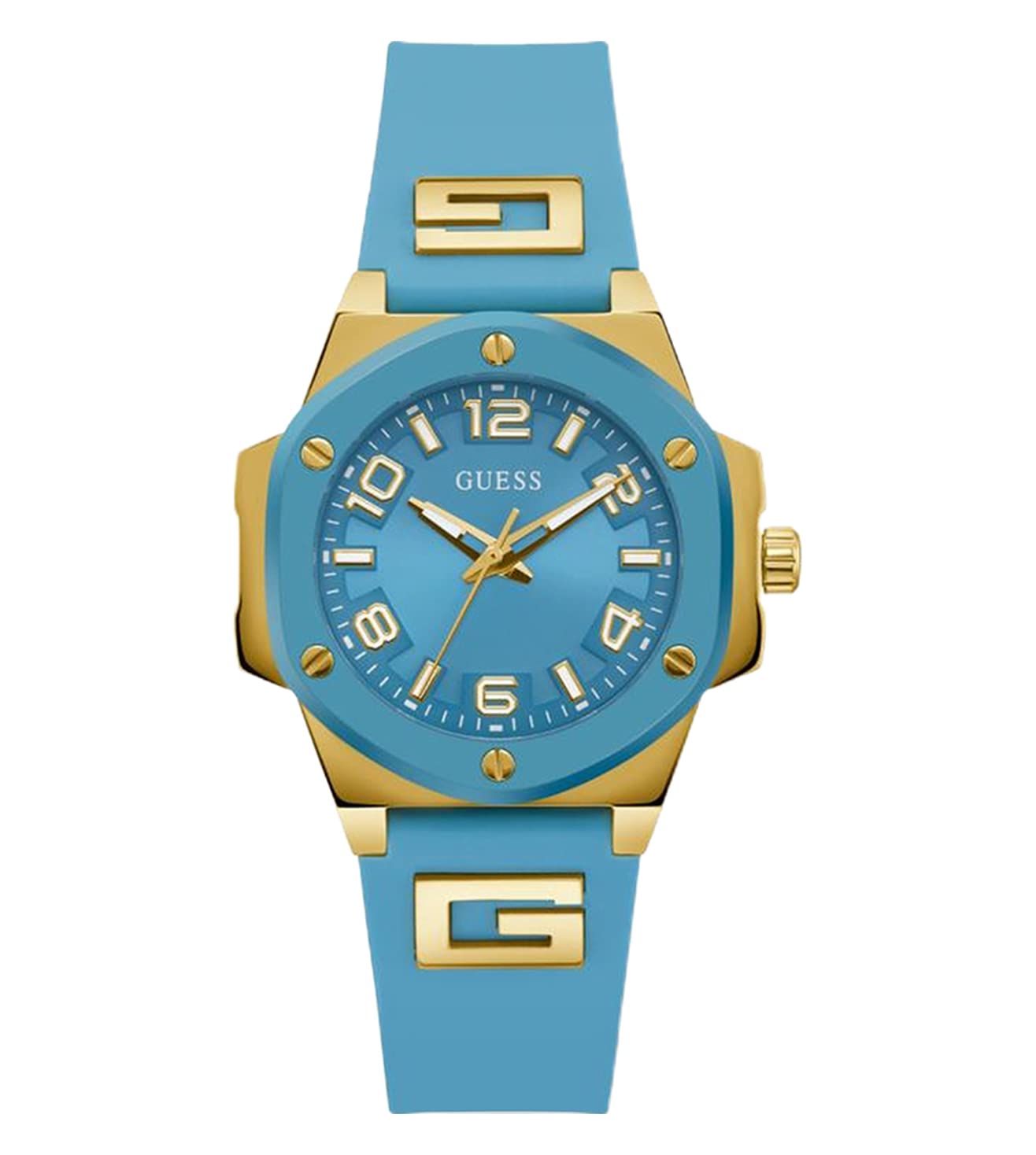 GUESS Silicone Analog Blue Dial Womens Watch-Gw0555L3 (B0BN8M6ZNM) Amazon Price History, Amazon Price Tracker