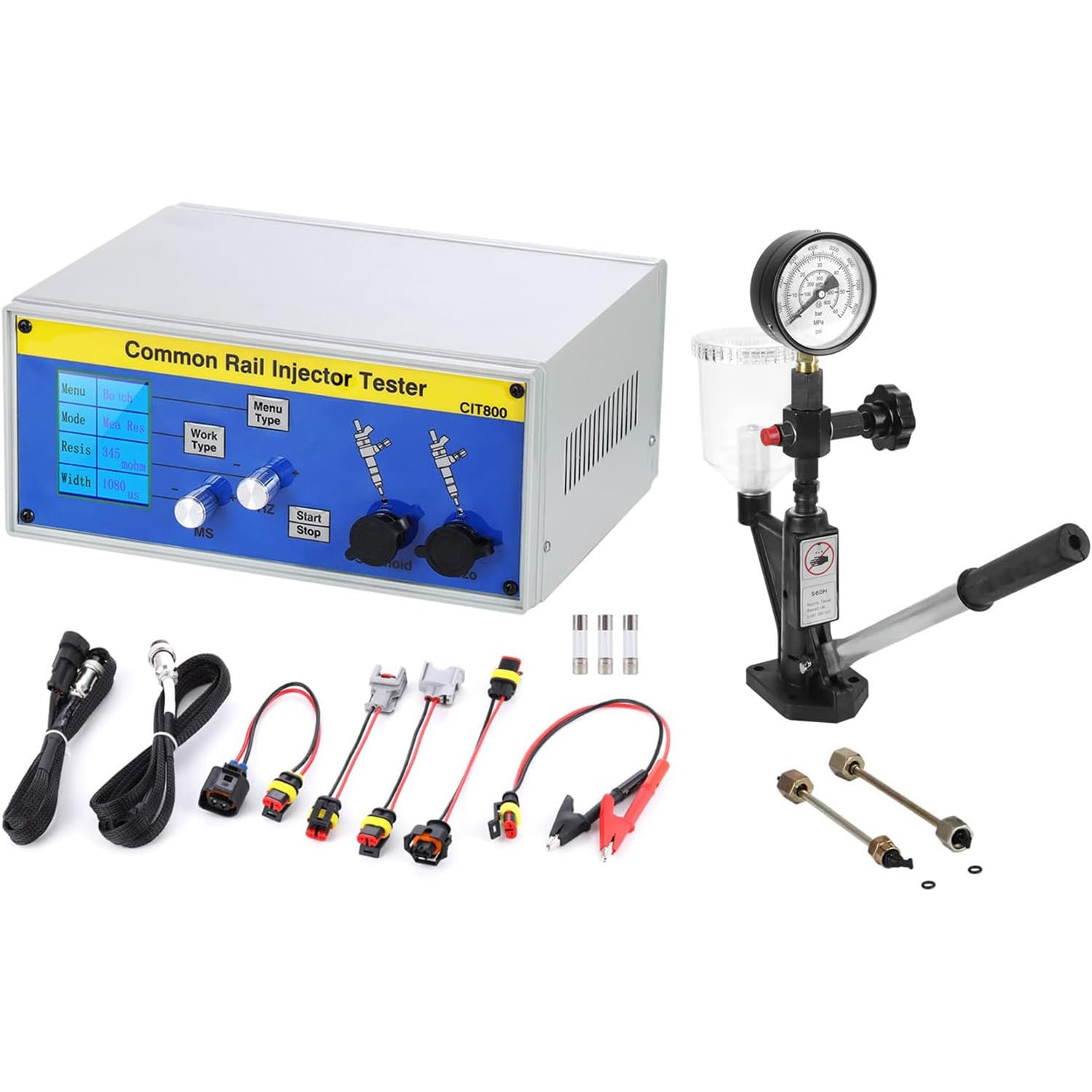 ANXYYDS CR-C Multi Function Rail Injector Tester Diesel Common Rail Injector Tester Injector Nozzle Testing Equipment S60H Injection Tool