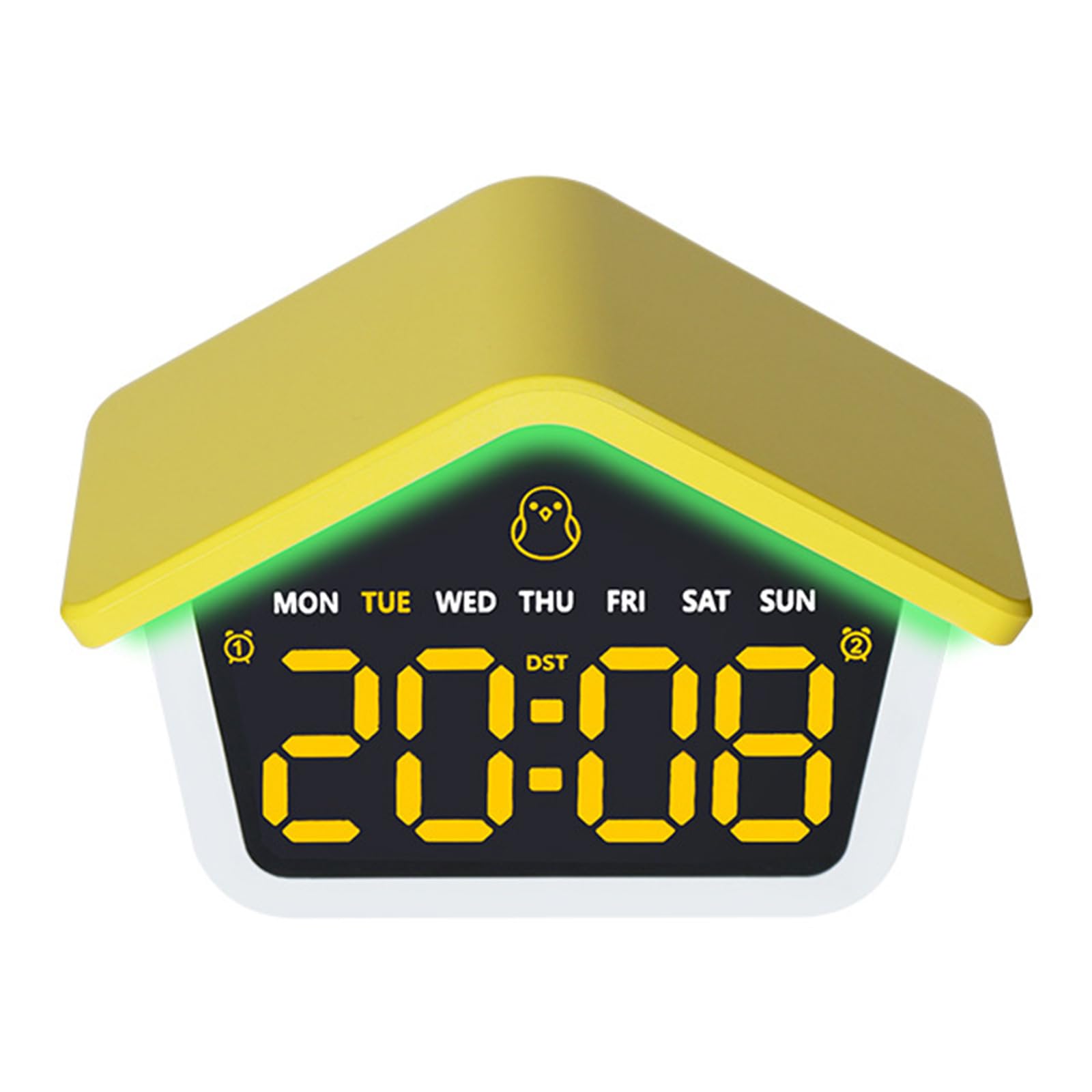 Oxxggkao Alarm Clocks for Bedroom Digital Desk Clock for Bedside Nightstand Clocks Day of Week Duals Alarms