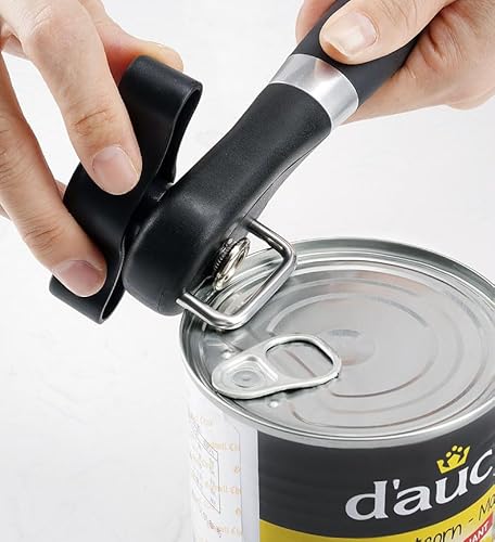 Can Opener Smooth Edge Manual, Can Opener Handheld, No Sharp Edges, Easy Turn Knob & Comfortable Non-slip Handle, Safe Side Cut Can Opener for Seniors - Image 9