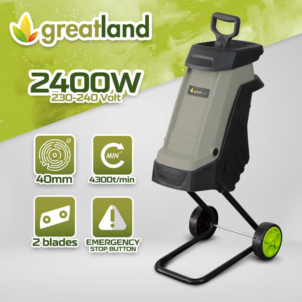 Broyeur de végétaux électrique 2400W - Greatland
