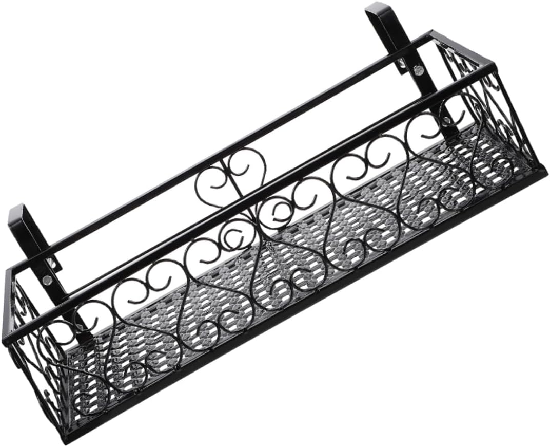 Hanging Plant Shelf Iron Art Basket Balcony Flower Holder Macrame Plant Hanger