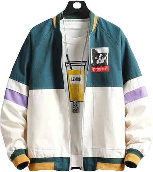 Amazon Debangniメンズ ジャケット ブルゾン ゆる スプライス色 スタジャン ジャンパー おしゃれ 黒コート 春コート 綿 野球服 カジュアル ファッション 長袖ジャンパー メンズ コート ジャケット 通販 Amazon Debangniメンズ ジャケット ブルゾン ゆる スプライス色 スタジャン ジャンパー おしゃれ 黒コート 春コート 綿 野球服 カジュアル ファッション 長袖ジャンパー メンズ コート ジャケット 通販