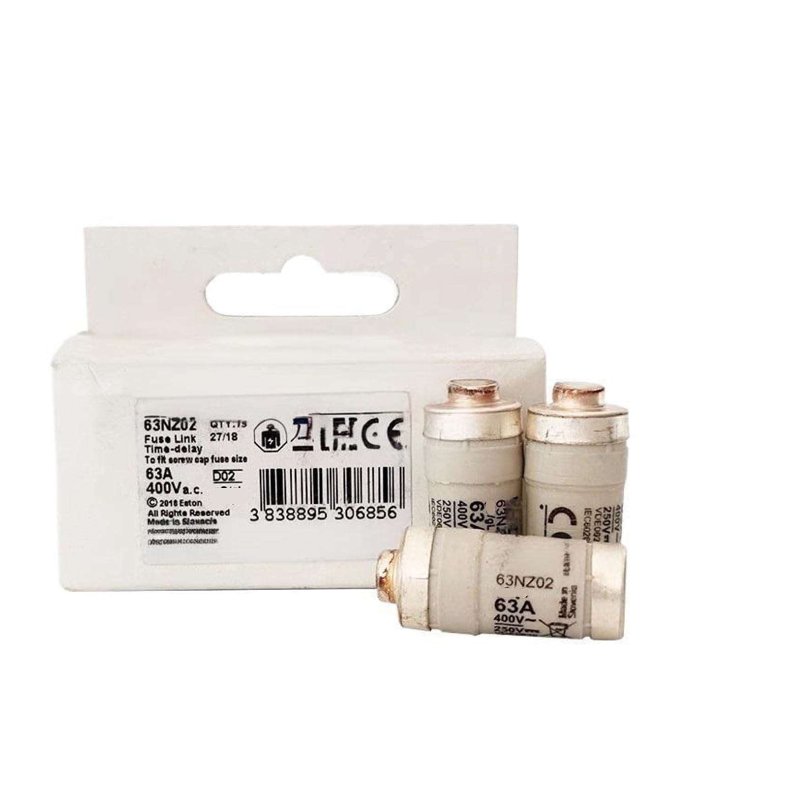 Fusible 10A de rechange pour couper le courant en cas de surcharge 400V