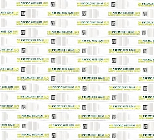 Individually Wrapped White Sugar Sticks | Pure Cane Sachets for Coffee & Tea | Travel, Camping, Home, Office Convenience (Pack of 30)