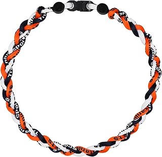 Baseball Rope Necklaces, League Team Colors Braided Necklace, Baseball Team Gifts