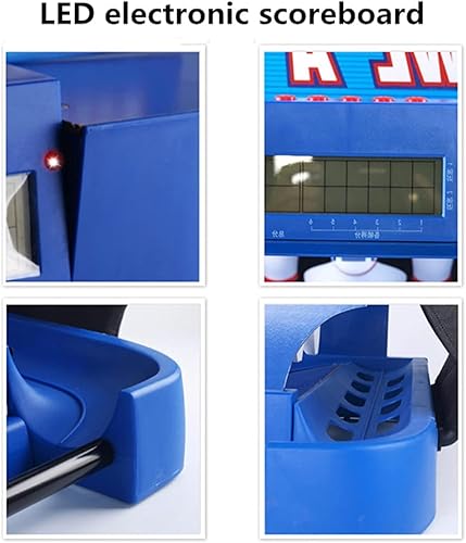 Miniatura 8 de Juego de bolera electrónica, consola de juegos deportivos de bola de boliche interior con marcador electrónico LED, con reinicio automático,