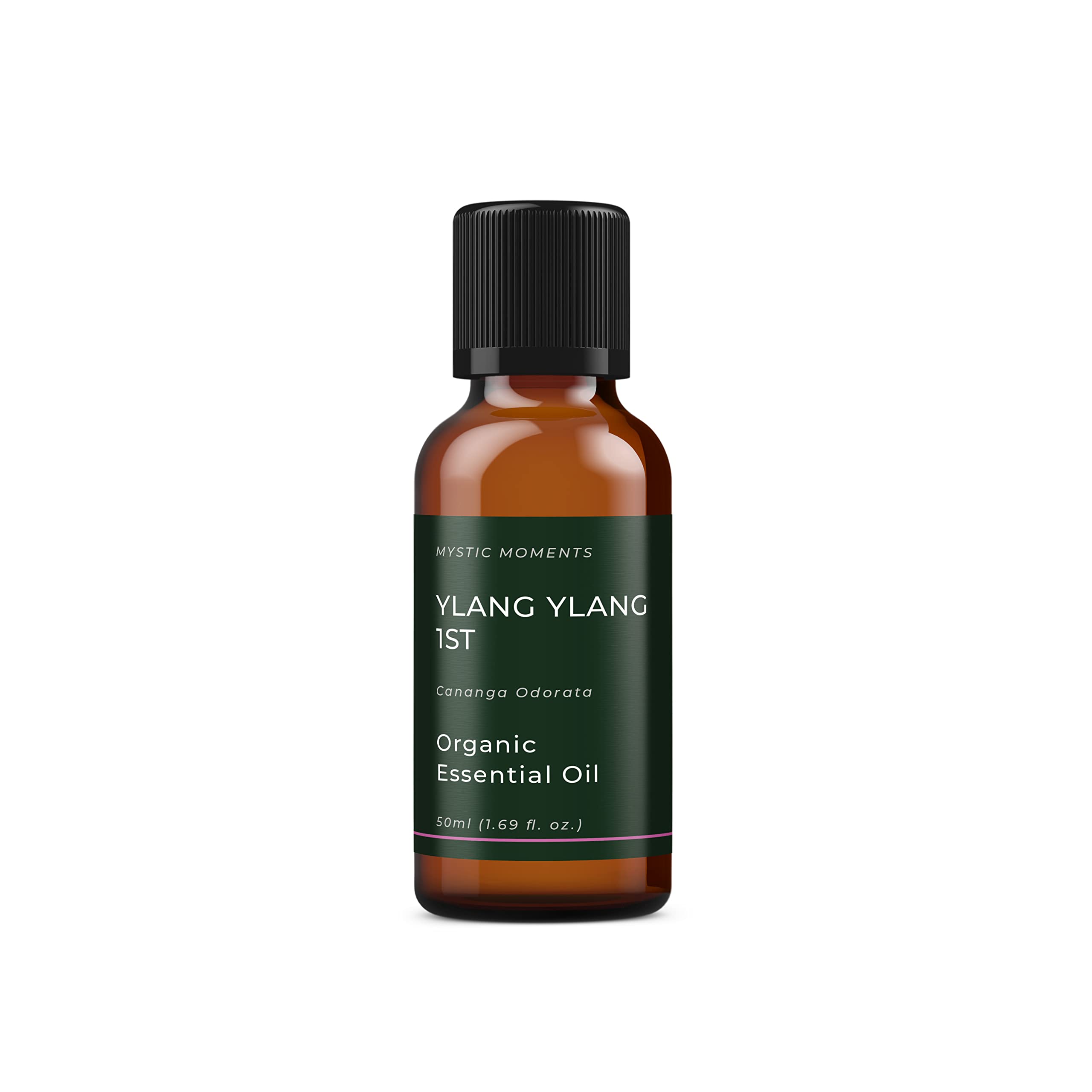 Mystic Moments | Huile essentielle biologique d'Ylang-ylang 1re | 50ml | Cananga odorata apporte aux diffuseurs, aux mélanges d'huiles et aux formulations parfumées un arôme exotic doux floral.