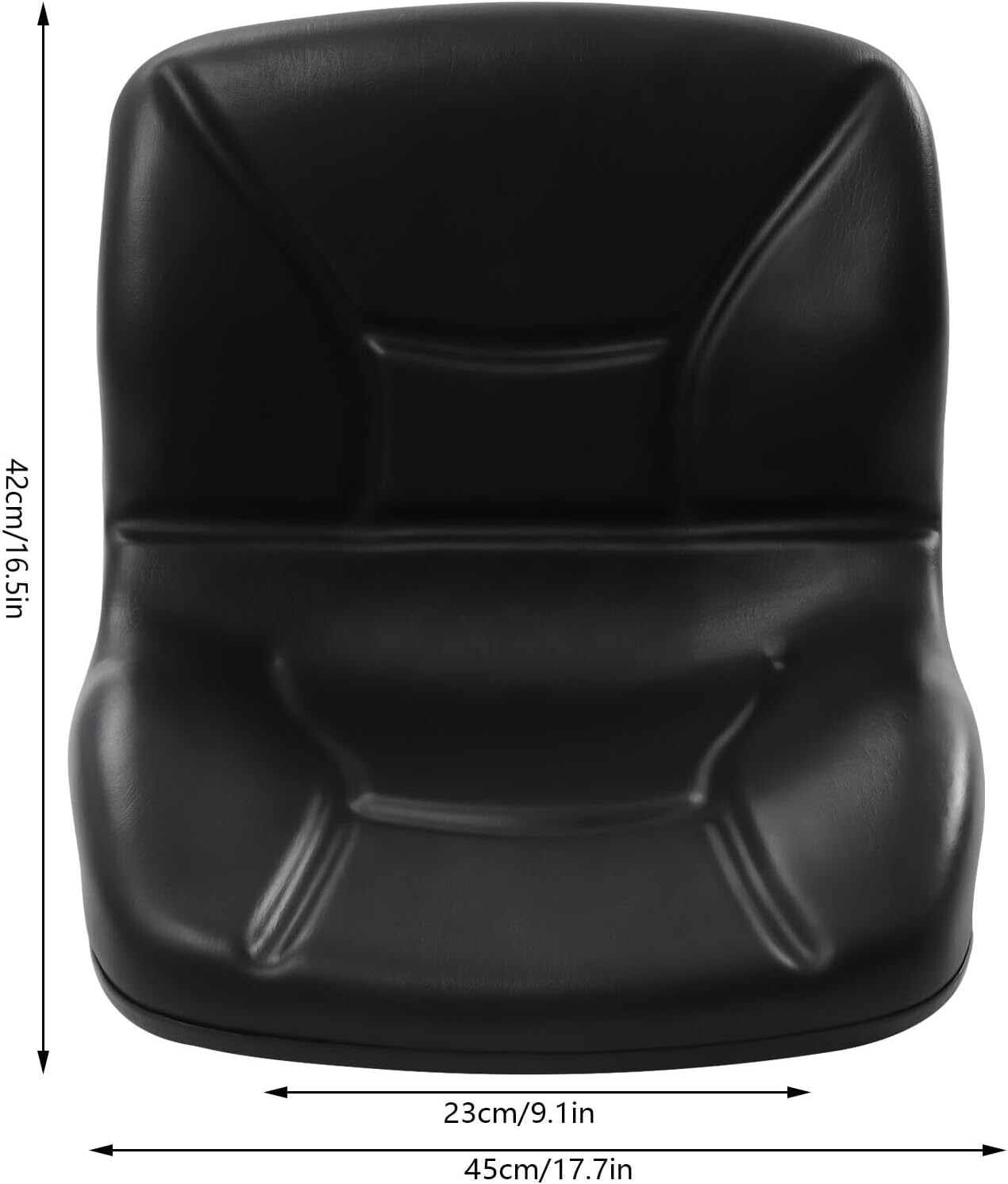 TY-B10-3 High Back Compact Tractor Seat, For Kubota B7400 BX1500 BX1800 Replace, For John Deere 655 755 855 & 955 Compact Tractor (Black) (Model 7)
