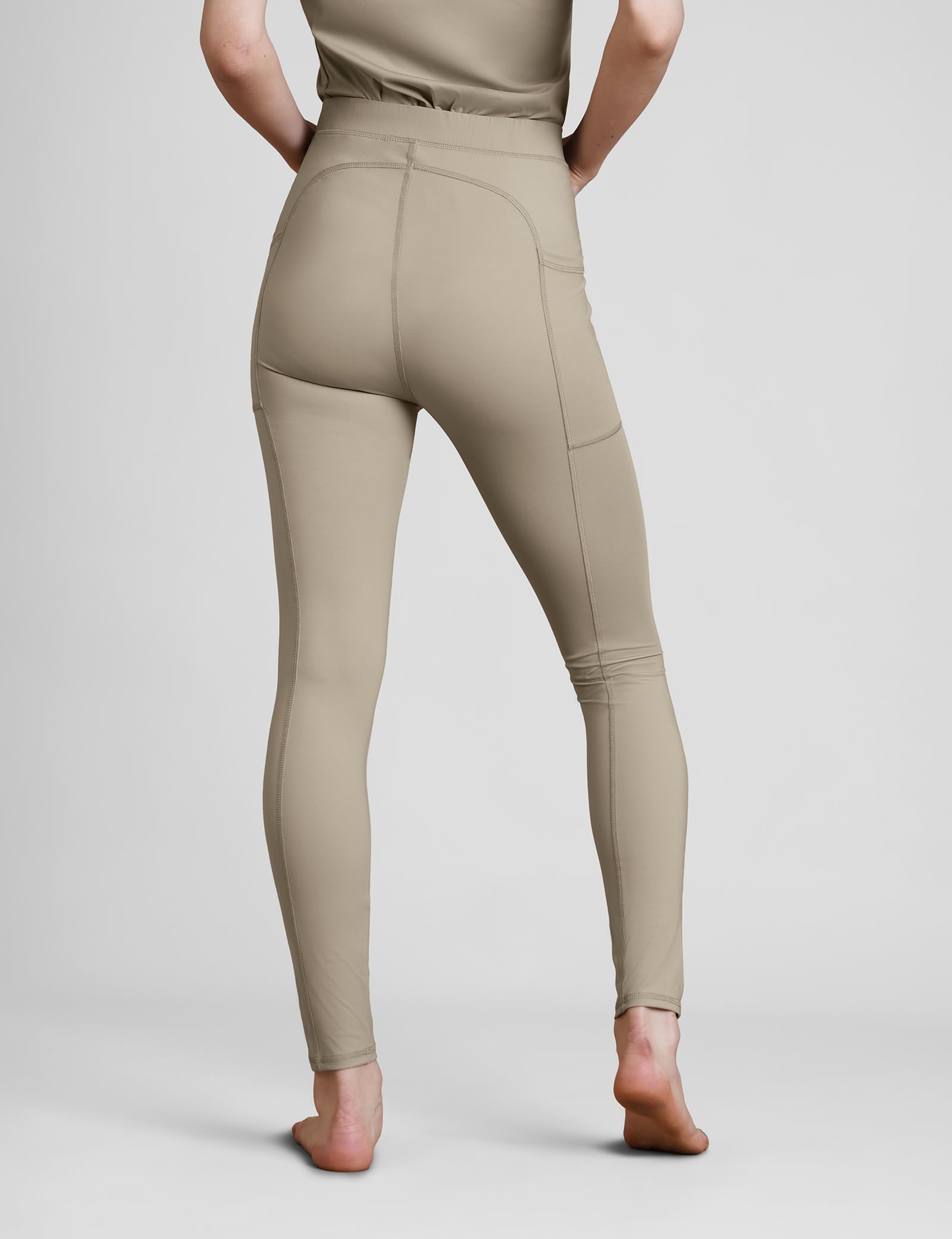 Damskie rozkloszowane legginsy z wysokim stanem, miękkie, rozciągliwe spodnie sportowe z odprowadzającą wilgoć tkaniną i kieszeniami, joga, trening, legginsy do biegania dla kobiet
