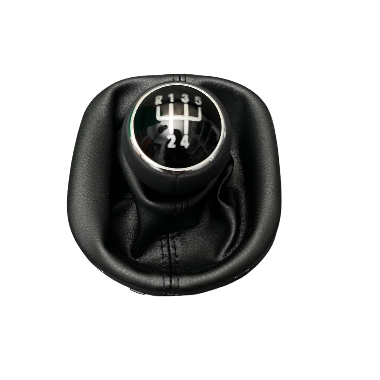 Ehwlfvx 5 Speed Car Gear Shift For Vw For Touran 2003-2010 For Caddy Mk2 2004-2009 5/6 Speed Manual Gear Shift Knob With Pu Leather Gaiter Boot Cover(5 Speed)