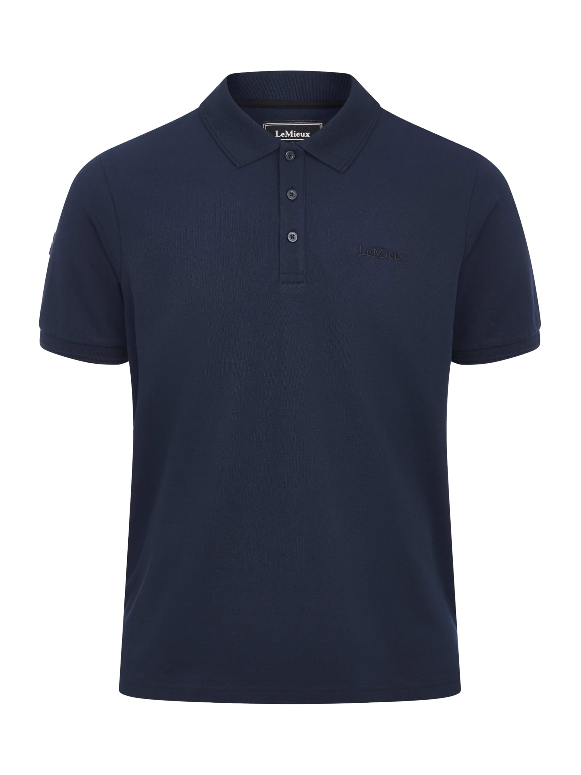 LeMieux Mens Classique Polo Shirt - Soft and Comfortable - Classic Flattering fit - Navy - Medium