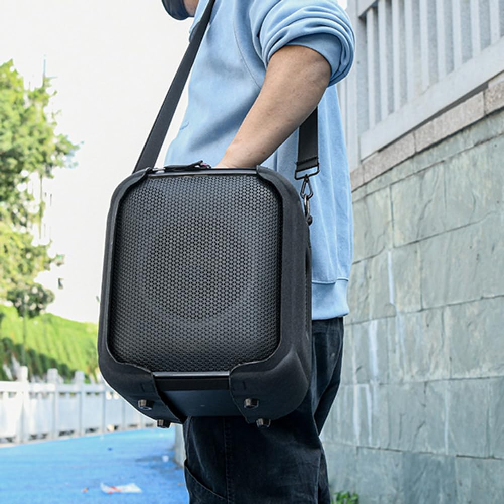 Eva - Custodia per tracolla da viaggio, antiurto, antigraffio, anti-caduta, con tracolla e piedini di supporto di base per speaker Essential