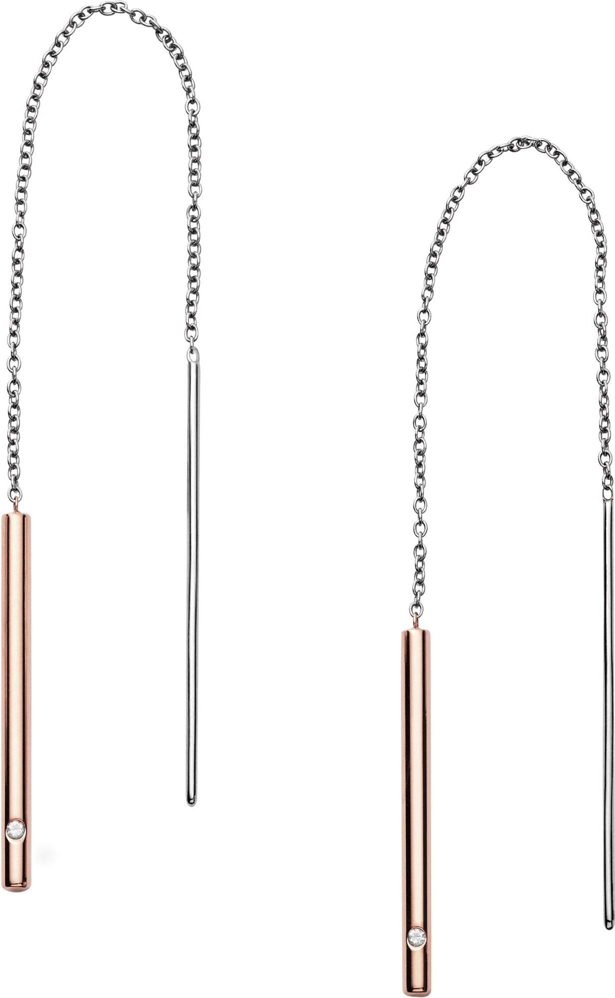 SkagenWomen's Rose gold tone Stainless Steel or Semi- Precious with hook closure Earrings