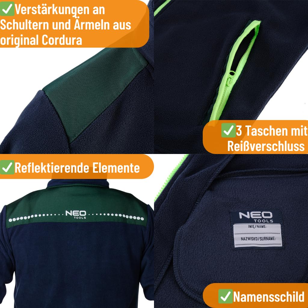 NEO TOOLS Spodnie robocze CAMO, do pracy, warsztatu, rozmiary S-XXL