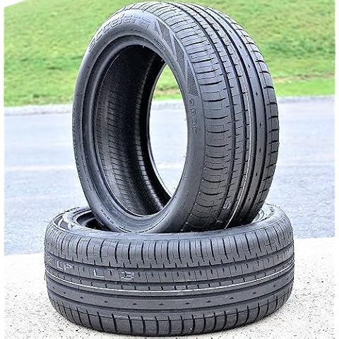 Set of 2 (TWO) Accelera Phi-R All-Season Passenger Car High Performance Radial Tires-235/45R17 235/45ZR17 235/45/17 235/45-17 97W Load Range XL 4-Ply BSW Black Side Wall UTQG 400AA Cover