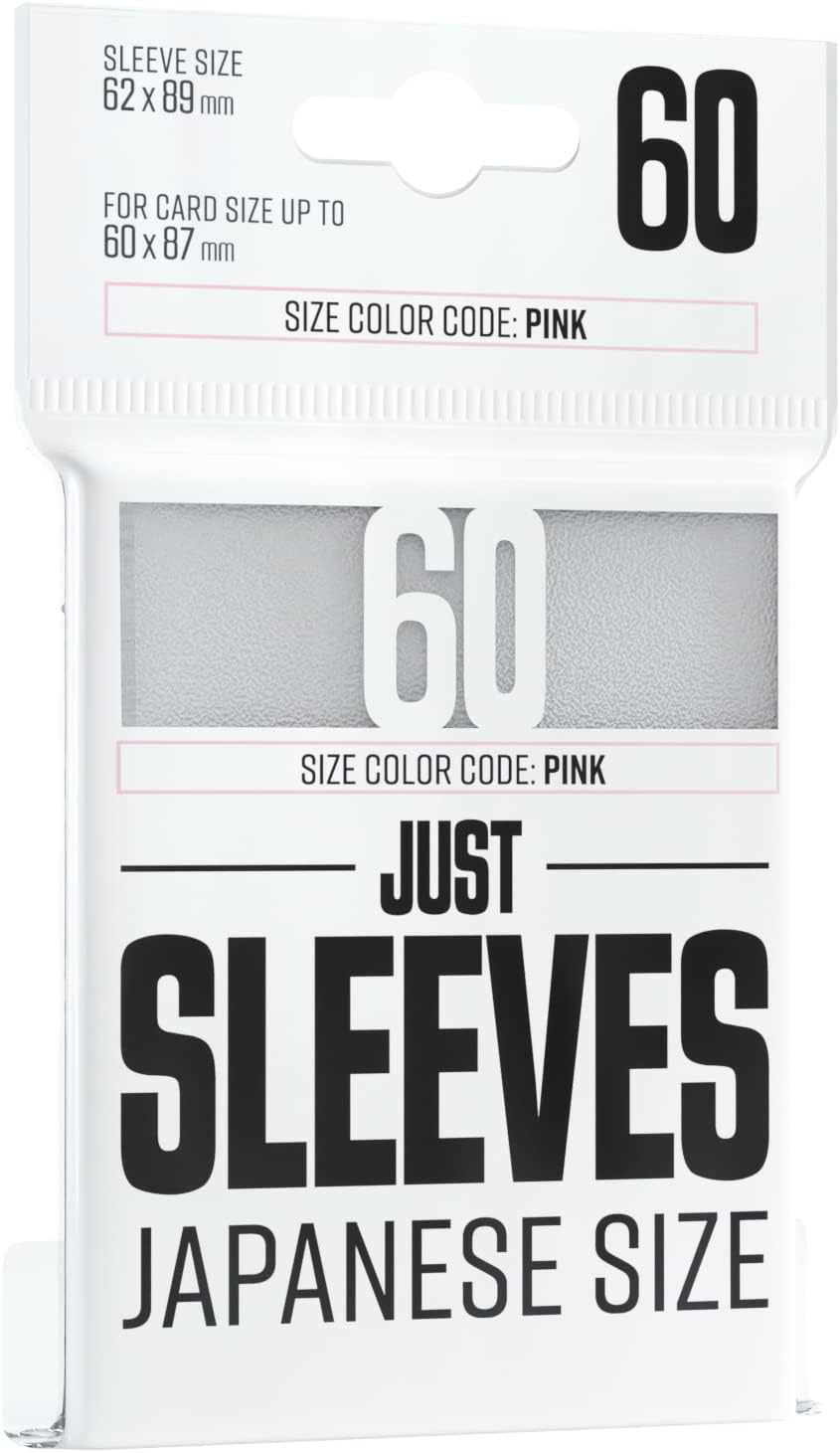 Just Sleeves | Pack of 50 Japanese Size Card Sleeves for Board Game and Card Games | 62 mm by 89 mm Card Sleeves | Professional Protection for TCG and LCGs | Pink Color | Made by Gamegenic