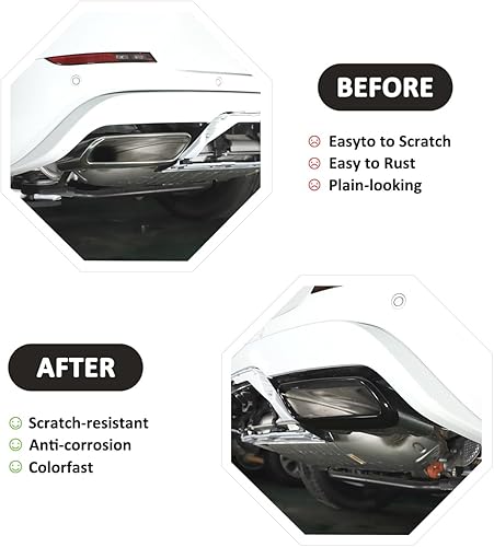 Miniatura 2 de Accesorios exteriores de acero inoxidable, silenciador de escape, cubierta de tubería de escape para Land Rover Range Rover Sport L461 2023-2024