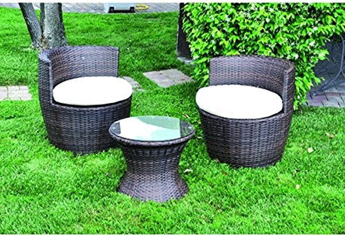 Set Giardino in POLYRATTAN Enea Colore Marrone