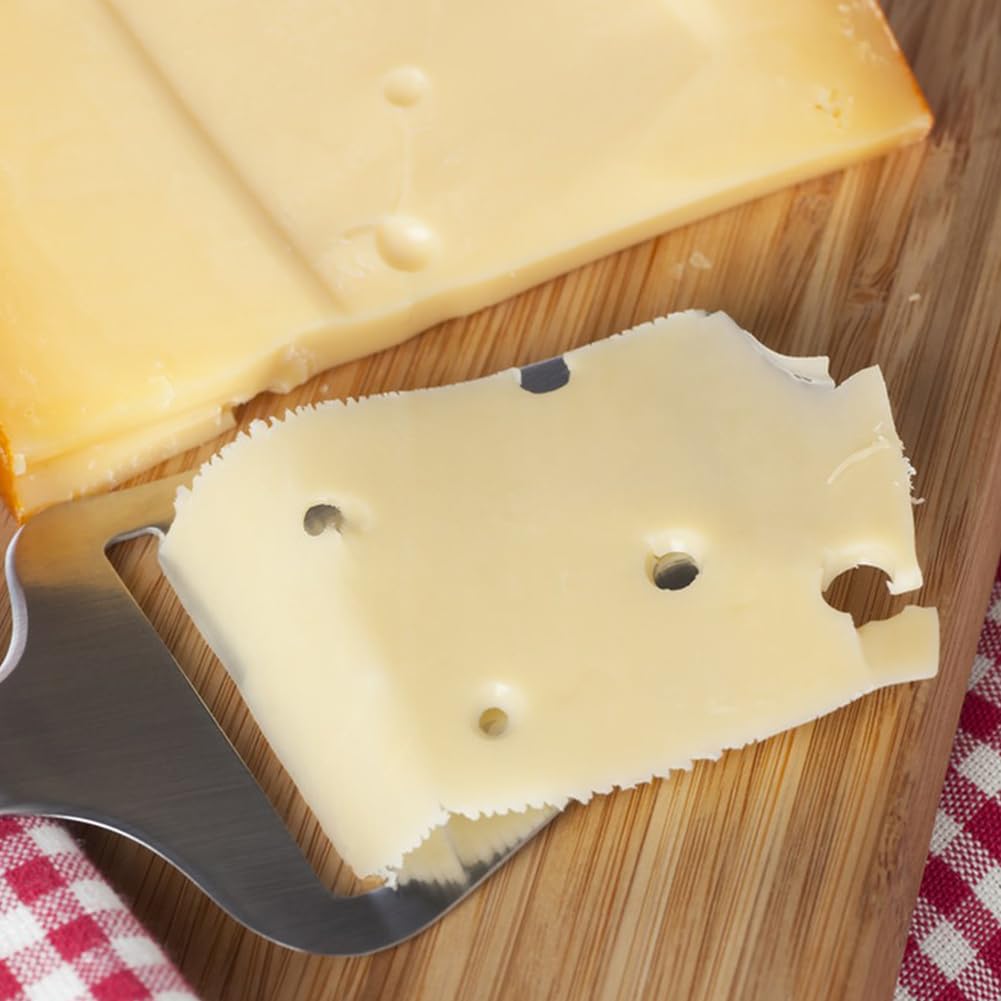 TOPULORS Affettatrice Per Formaggio In Marmo Con 5 Fili Di Ricambio - Tagliaformaggio A Filo In Acciaio Inox, Base Antiscivolo, 12,7x20,3 Cm, Bianco - 2