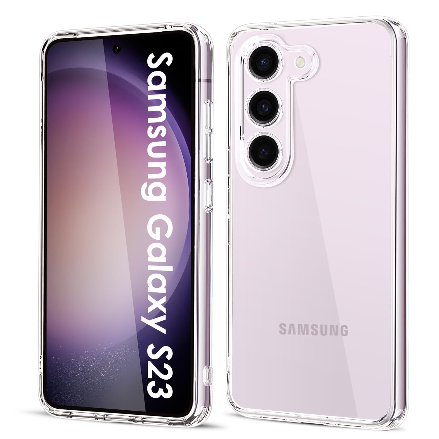Filoto Ultra Clear Hülle für Samsung Galaxy S23 5G (2023), Transparent Vergilbungsfrei Slim Soft Silikon Handyhülle, Anti-Fingerabdruck Kratzfest Stoßfest Fallschutz Ultra Dünn TPU Schutzhülle (Clear)