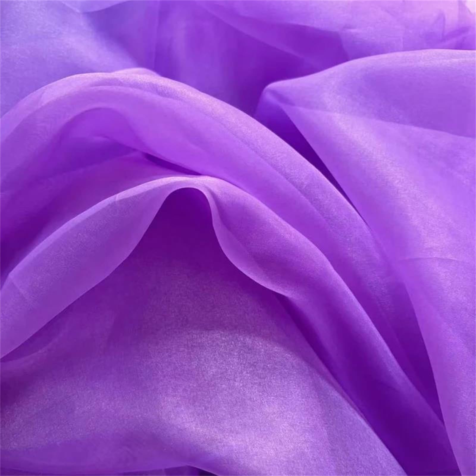 Tela de organza, El poliéster púrpura de la tela el 99% organza tejió longitudes múltiples par en del 150cm(1000x150cm)