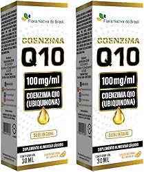 KIT 2X Coenzima Q10 Sublingual em gotas 30ml - Flora Nativa Sabor:Laranja