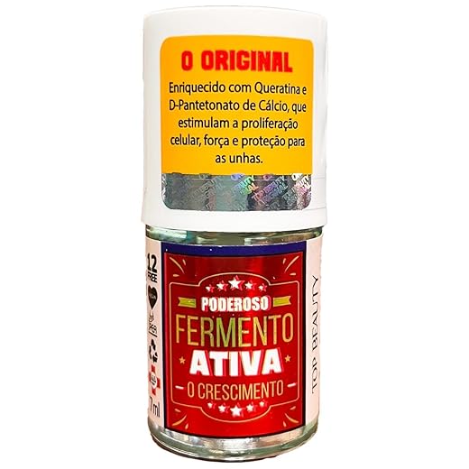 Esmalte Tratamento Top Beauty 7ml SOS Unhas - Fermento, Top Beauty