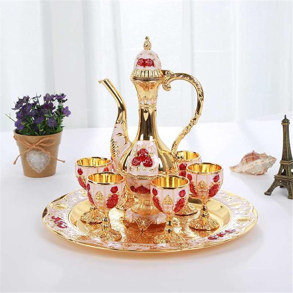 Small Pumpkin Wine Wedding Light Fashion Retro Rose Wine Dispenser Household Retro Wine Utensils (Color : F) (C)