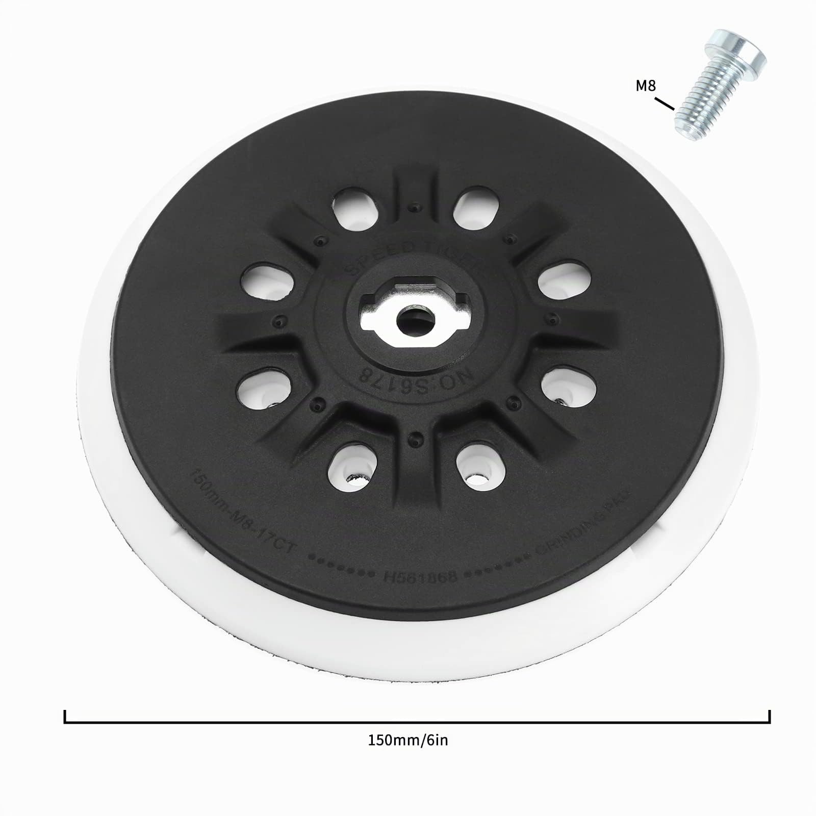 SG Store Reemplazo de Almohadilla de Respaldo de Gancho Y Bucle para Lijadora Compatible con Festool RO1 RO2E RO150E ES150 ET2 ETS150 LEX150LET/WTS 150/Rotex 150/RO 150 EQ Almohadilla Disco Lijado