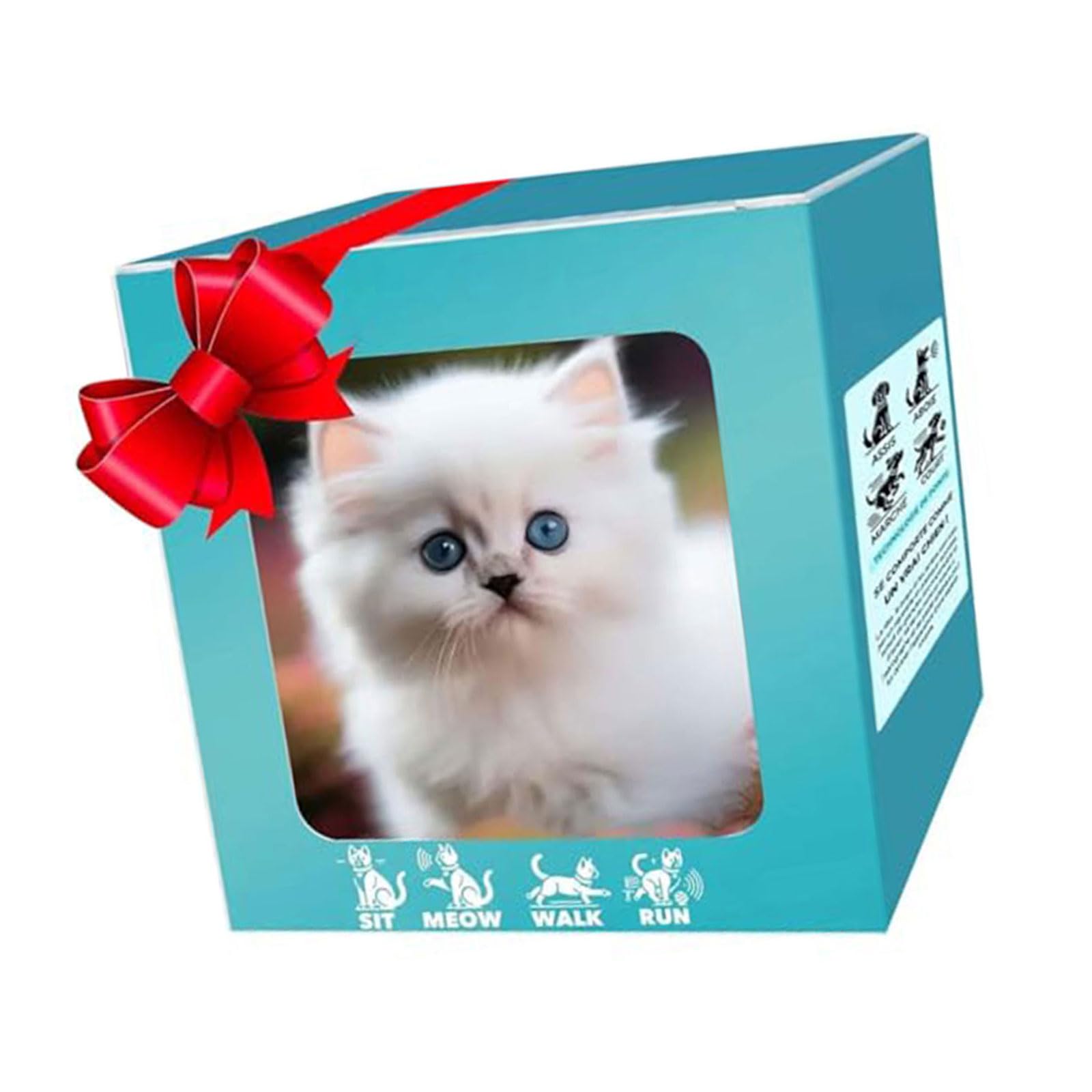 Veltros Intelligent Furry Robot Cats Doll with Walking Barking Tail Wagging Simulation Movement Design for Baby Comforting Robotic Cats Plush Toy