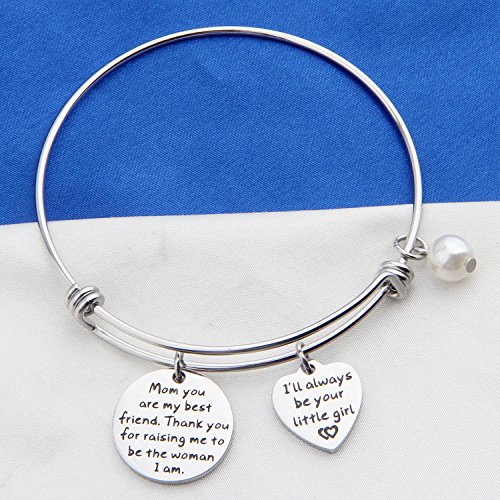 FEELMEM Mother of The Bride Bracelet Mom of The Bride Gifts Bangle Wedding Gift Jewelry for Mom from Daughter - Image 3