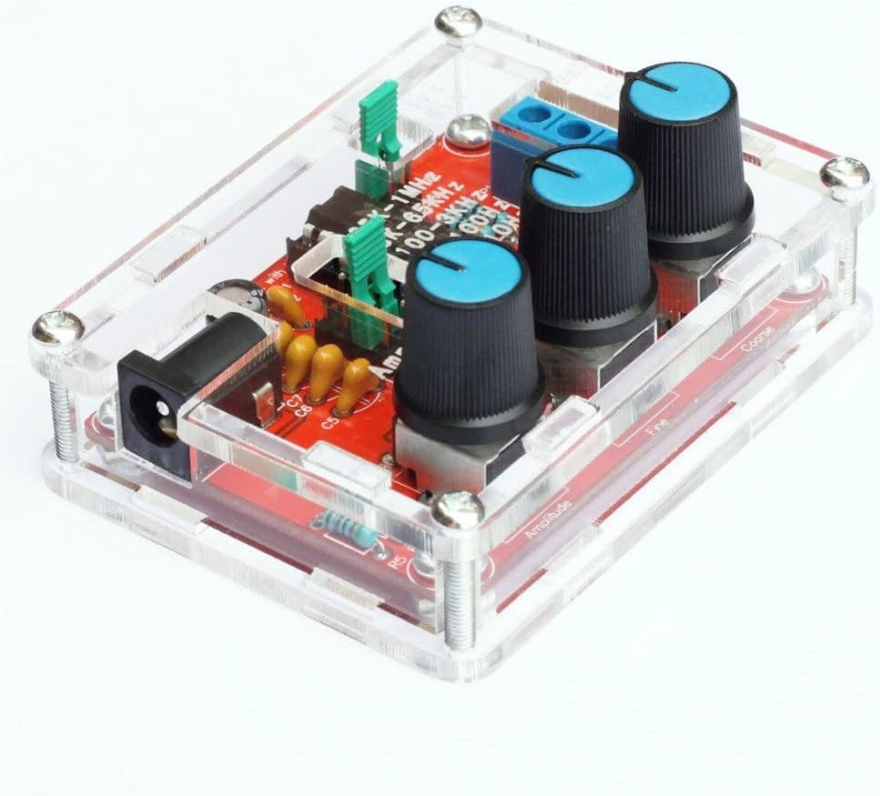 REES52 XR2206 High Precision Function Signal Generator DIY Kit Sine/Triangle/Square Output 1Hz-1MHz Adjustable Frequency Amplitude