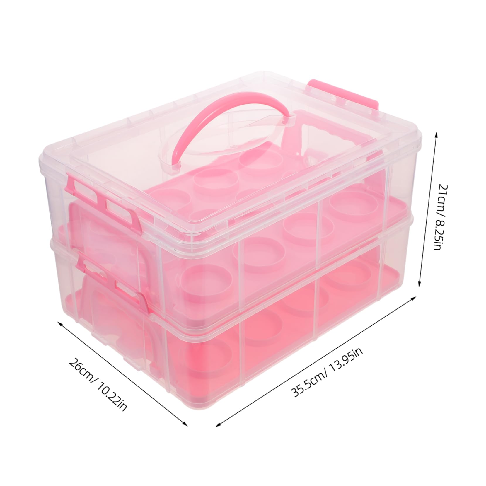 PRETYZOOM Small Cake Box Cupcake Carrier for Home Portable Dessert Carrier Cake Boxes Storage Display