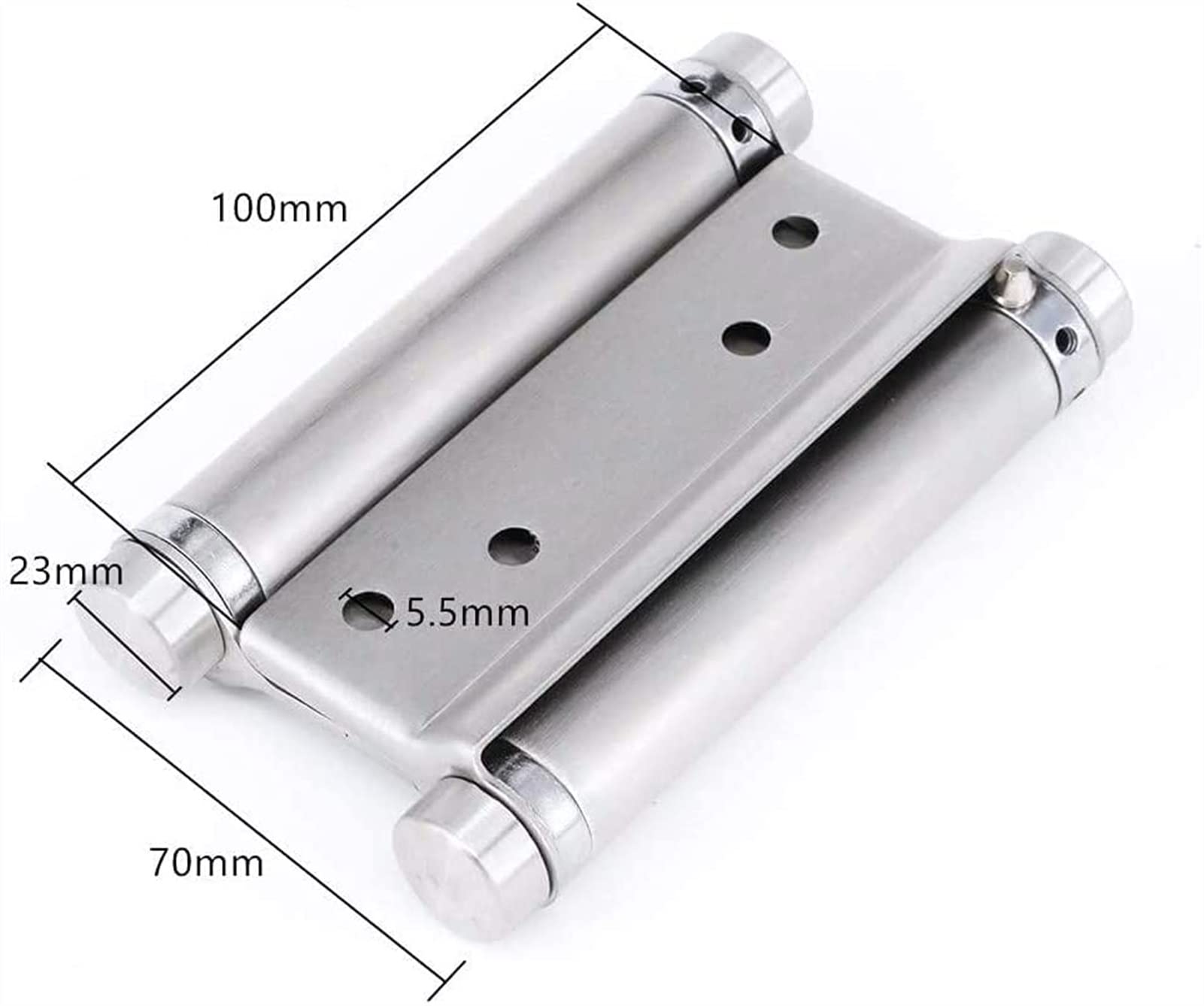 2 Paia di Cerniere a Molla a Doppia Porta a Doppia Porta in Acciaio Inox 3 Pollici chiudono automaticamente la Porta, Cerniere a Doppia Molla Aperta Sia all'Interno Che all'Esterno (Size : 4 inch)