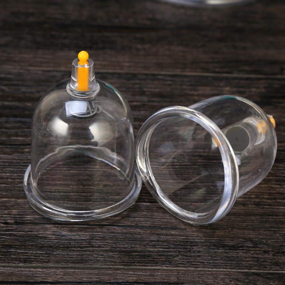 FOOJo 24-Cup-Vakuum-Schröpfset, professionelle chinesische Schröpftherapie, traditionelles chinesisches Schröpf-Massage-Set