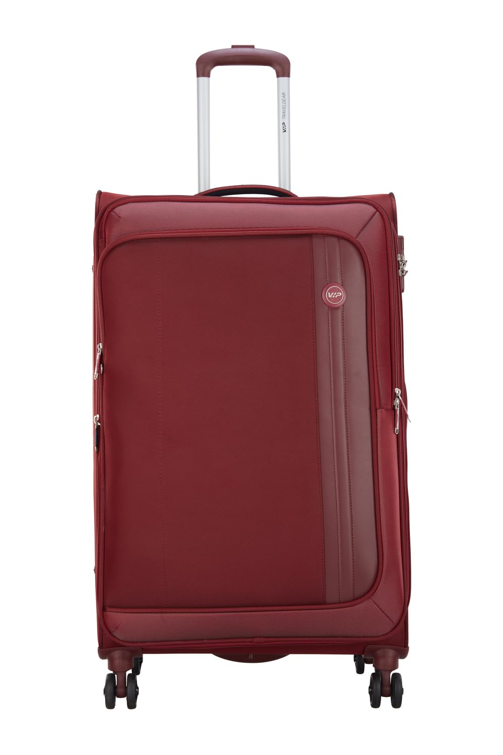 Unicorn Nxt 8W Str 80 Cm | Check-in Polyester Soft Sided 8 Wheels Spinner Trolleys (Maroon, Large)-image-36