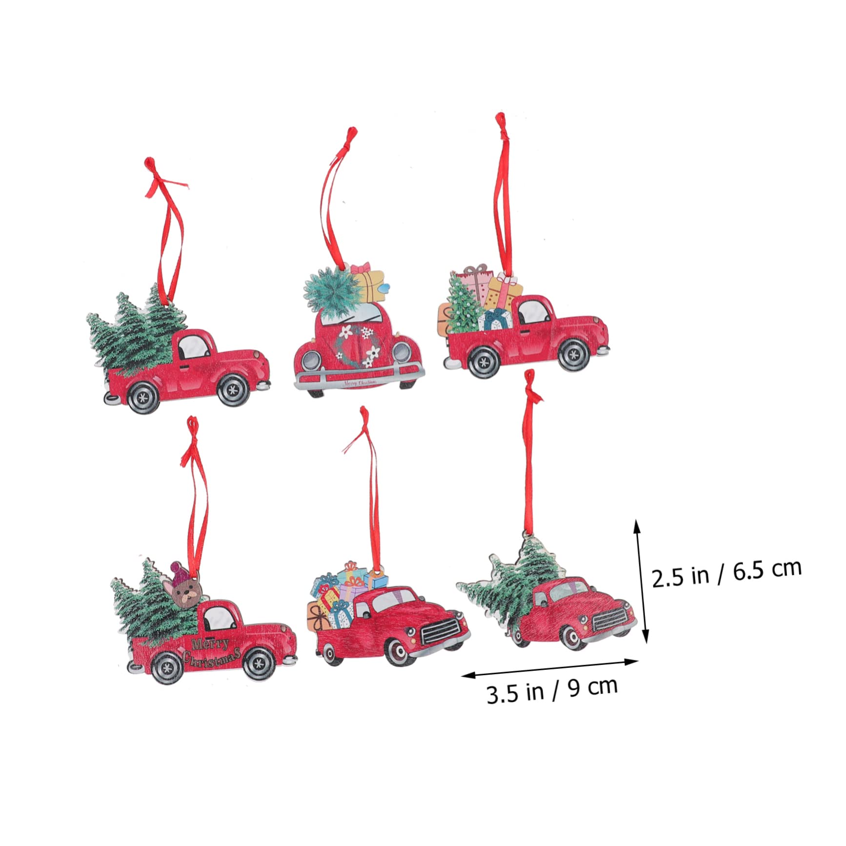 18pezzi Ciondoli Natalizi Forma Di Auto Di Decorazioni Festive Per Albero Di Natale Addobbi Creativi e Adorabili Per La Casa e Entrata