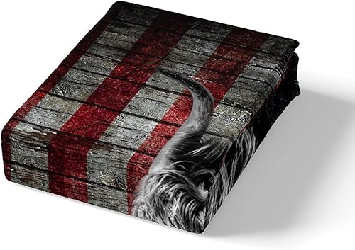 Miniatura 4 de Feelyou Juego de ropa de cama de ganado de las tierras altas, girasol, vaca, juego de funda de edredón para niños y niñas, bandera de Estados