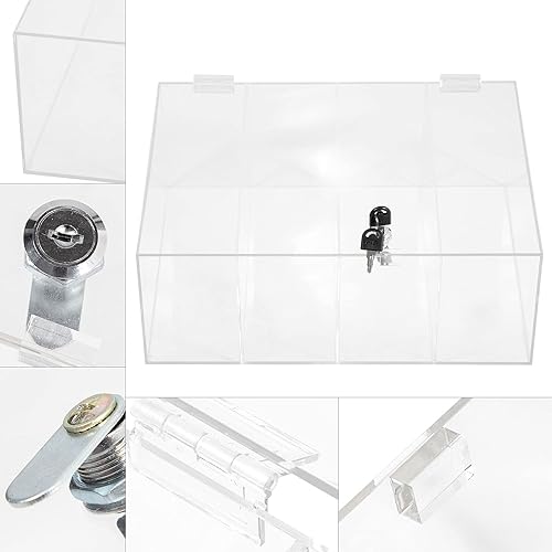 Miniatura 2 de Joyero acrílico transparente 4 capas colección de arte transparente acrílico soporte exhibición anillos collares pendientes pulseras caja de