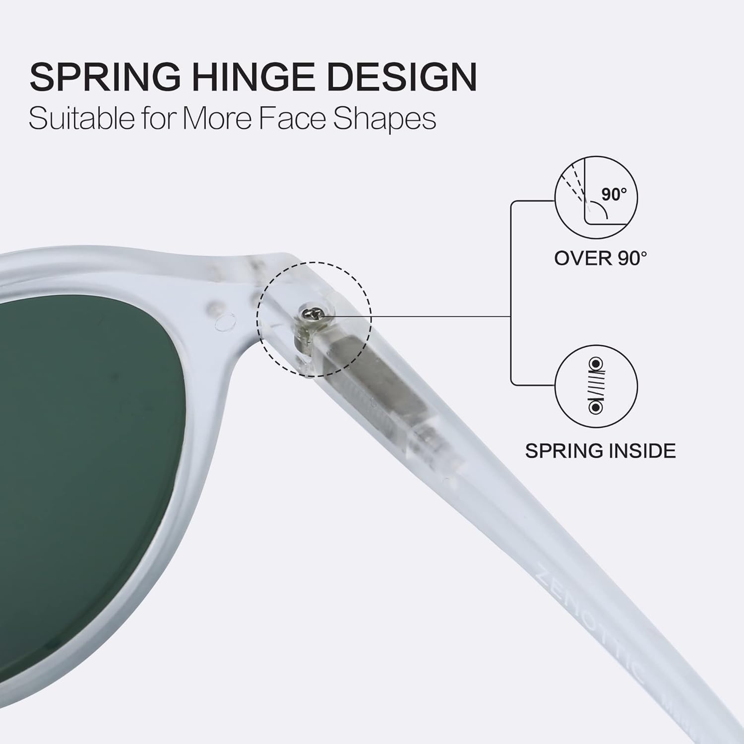 ZENOTTIC Polarized Round Sunglasses, Stylish Sunglasses for Men and Women Retro Classic, Multi-Style Selection - Image 4