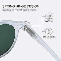 Vista 29 de ZENOTTIC Lentes de sol redondos polarizados, elegantes lentes de sol para hombres y mujeres, retro clásicos, selección de varios estilos