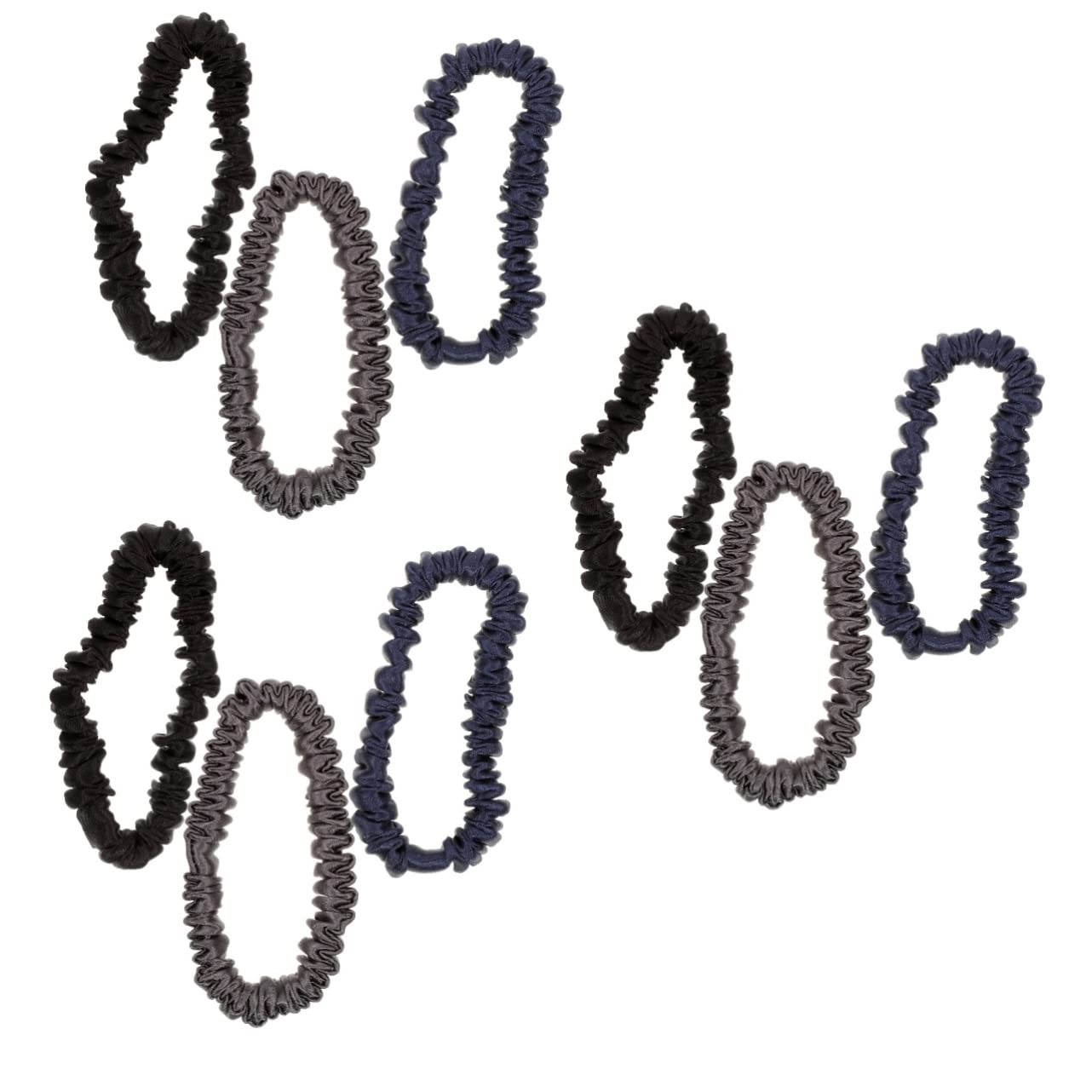 minkissy 9 elastici per capelli da donna, nastri per capelli da donna, elastici per capelli, elastici per capelli, elastici per capelli, elastici per capelli, elastici per capelli, in raso morbido,
