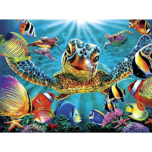 Diamant Painting Schildkröte Diamond Painting Bilder Erwachsene Kinder 5D...