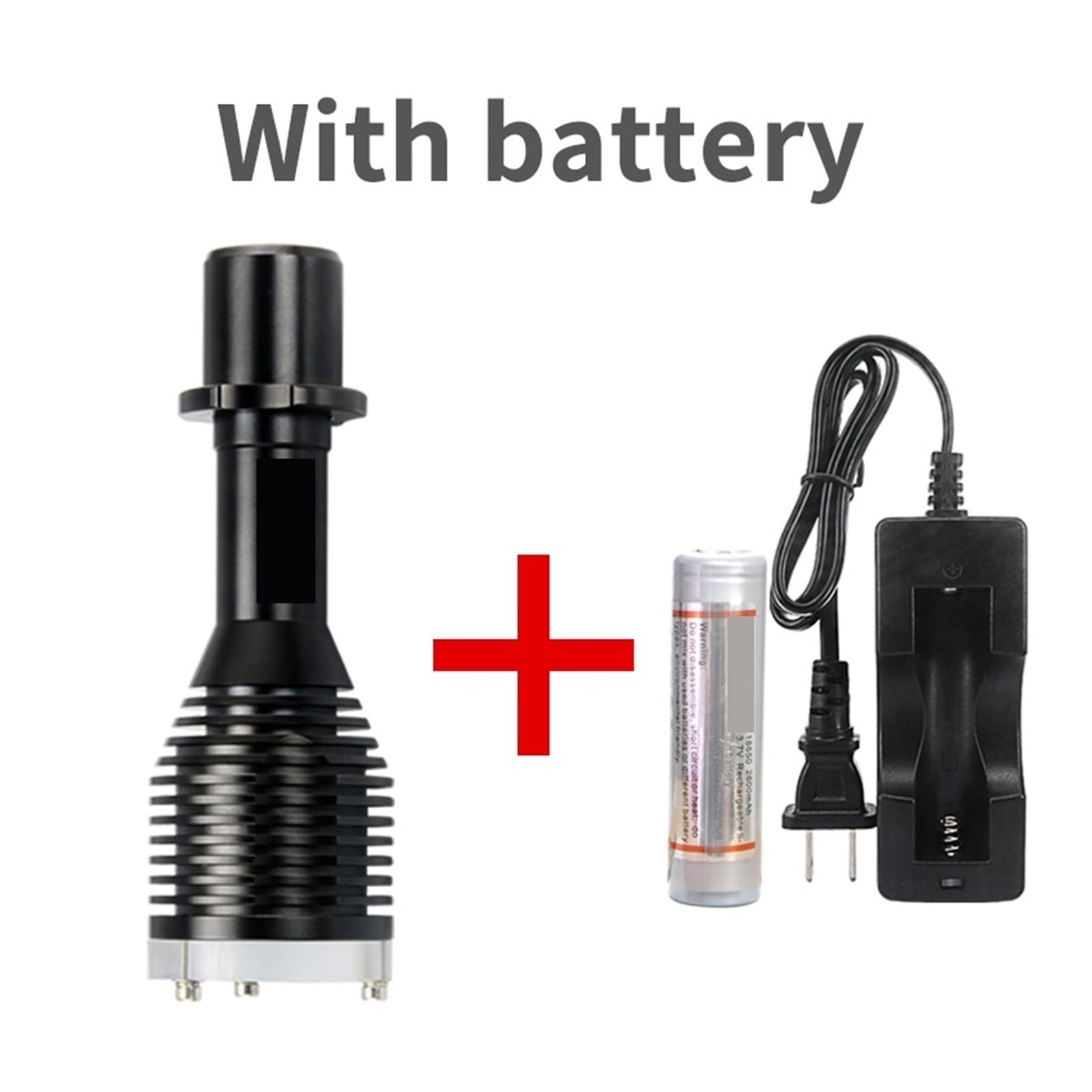 Latarka do nurkowania, D10XL W16XL 6500K Światło Do Nurkowania Wodoodporna 100m Latarka XM-L2 U2 Światła LED Wbudowana Bateria 18650 do sportów podwodnych(With battery)