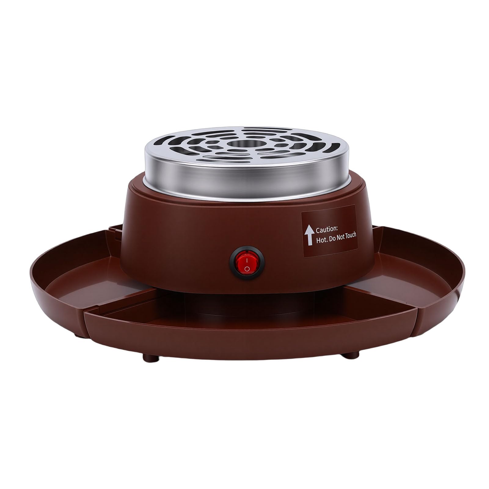 Sxhlseller Máquina para Hacer Smores Eléctrica 2 en 1 y Olla para Fondue, Tostador de Malvaviscos de Mesa Interior, sin Calentamiento de Llama, 4 Tenedores y 4 Bandejas (Enchufe europeo 220V)
